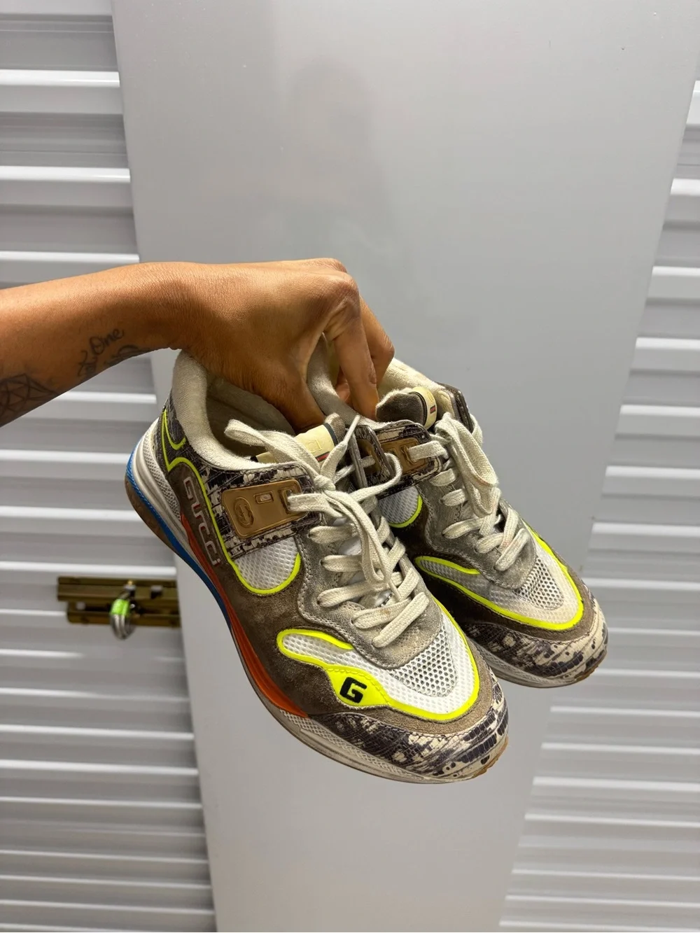 Gucci Men's Multicolor Tejus Printed size Gucci 8.5